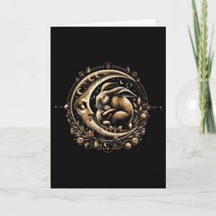 Carte Pâques Ostara Eostre Païen Sorcellerie Lune de Pri