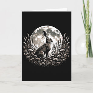 Carte Pâques Ostara Eostre Sorcellerie païenne Lune de p