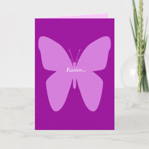 Carte Pâques Papillon Lavender