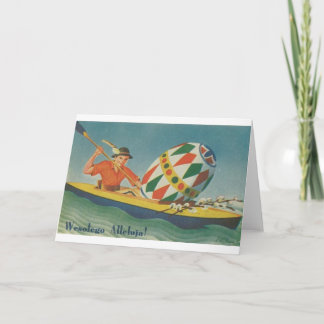 Carte Pâques Polonaise vintage - Wesolego Alleluja