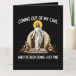 Carte Pâques Sortant De Ma Grotte Jésus
