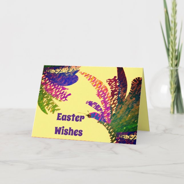 Carte Pâques souhaite de joyeux Pâques (Devant)