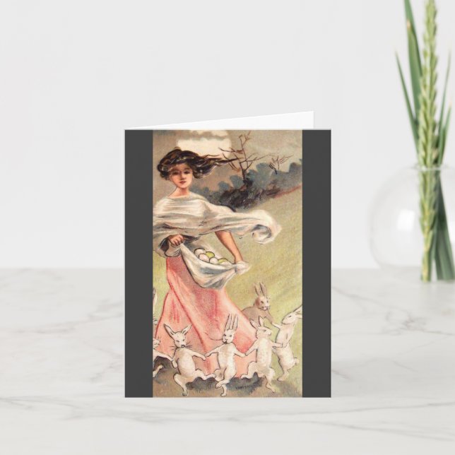 Carte Pâques vintage (Devant)