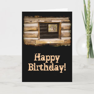 Carte Par et par la fenêtre Cabine Anniversaire