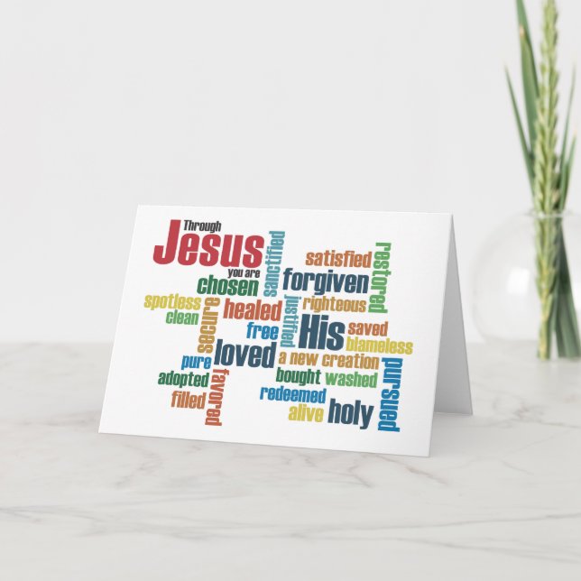 Carte Par Jésus, vous êtes... (Devant)