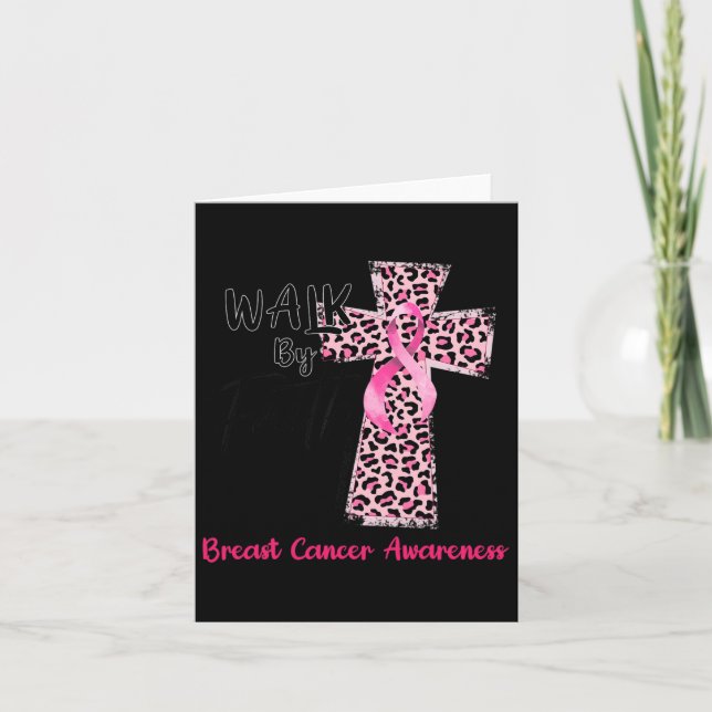 Carte Par la foi Conscience du cancer du sein Christian  (Devant)