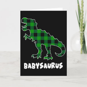 Carte Par Saurus T-rex Dinosaures Carreaux St Patricks D