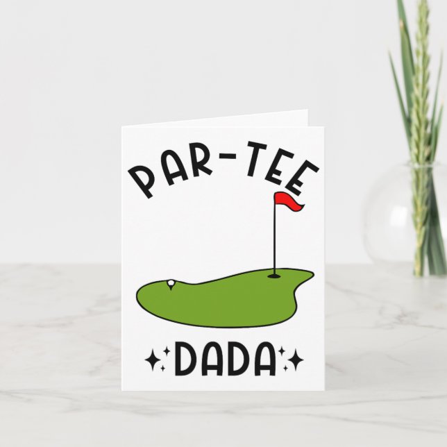 Carte Par tee Dada Golf Anniversaire Fête Papa (Devant)