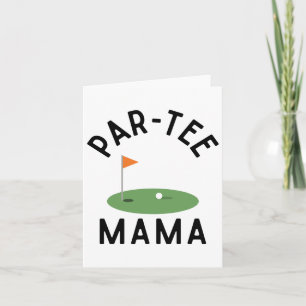 Carte Par Tee Mama Funny Golf Anniversaire Fête Famille
