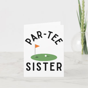 Carte Par Tee Sister Funny Golf Anniversaire Famille Ma