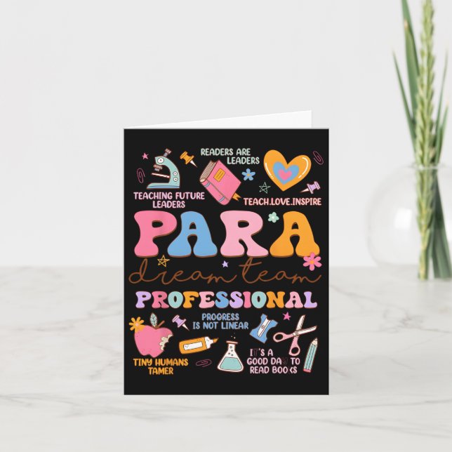 Carte Para Dream Team Paraprofessionnel Premier jour Ret (Devant)