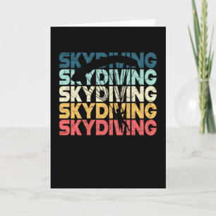 Carte Parachutage Skydiving Parachutistes Cadeau