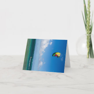 Carte Parachute ascensionnel dans les Caraïbes