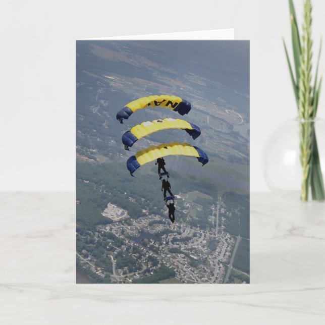 Carte Parachutes de parachutisme (Devant)