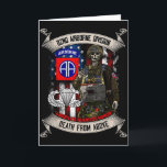 Carte Parachutiste de la 82e division aéroportée Fort Br<br><div class="desc">Ailes de parachutiste de la 82e division aéroportée Fort Bragg Jump</div>