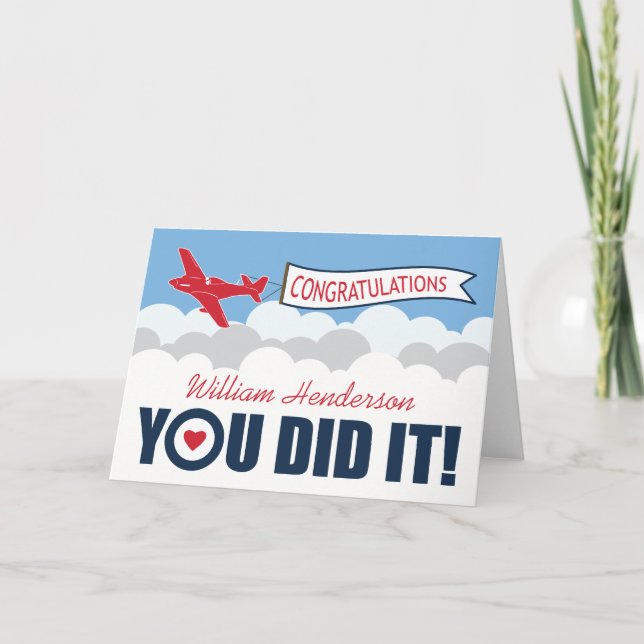 Carte Parade de défilé personnalisée | RAF britannique (Devant)