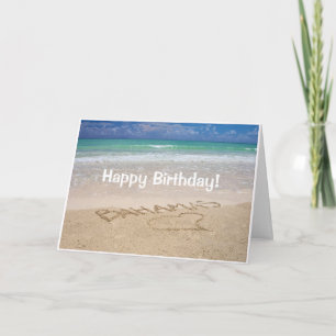 Carte Paradise est l'endroit où vous êtes Birthday Card