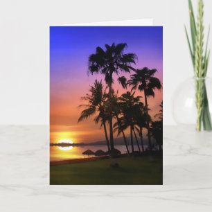 Carte Paradise Tropical Birthday Card