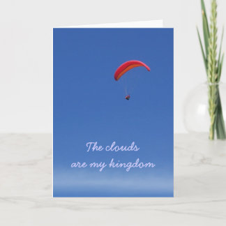 Carte Paraglider above