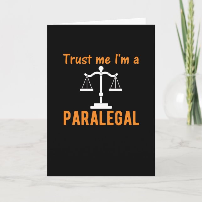Carte Paralegal Gift Avocat et juriste (Devant)
