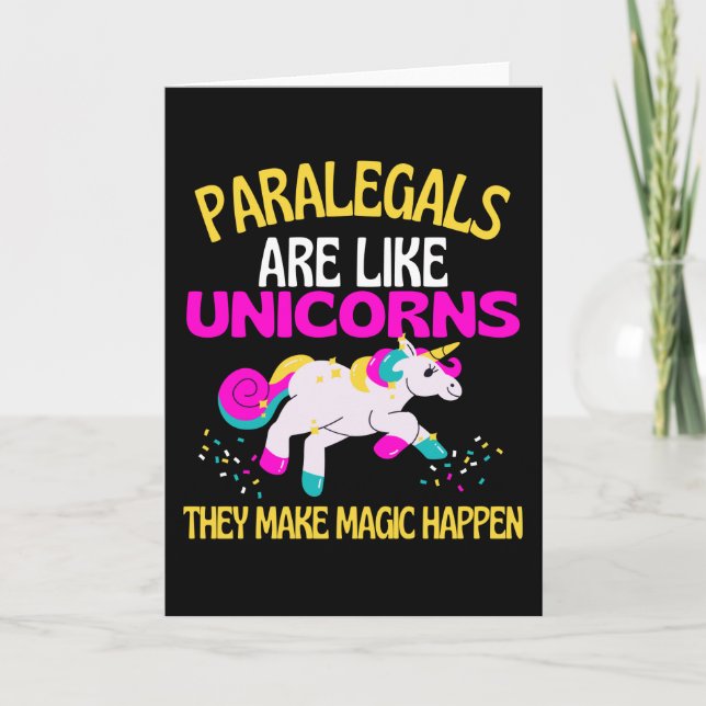 Carte Paralegal Unicorn, Avocat Magique Unicorn (Devant)