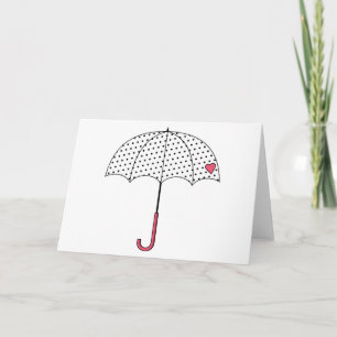 Carte Parapluie d'amour