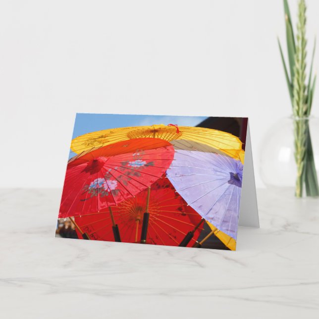 Carte Parapluies chinois (Devant)