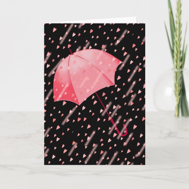 Carte PARAPLUIES DE PLUIE D'AMOUR par SHARON SHARPE (Devant)