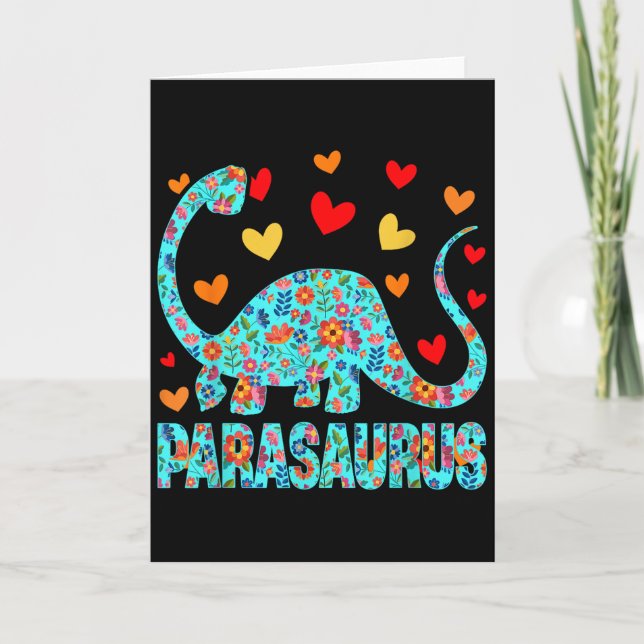 Carte Parasaurus Paraprofessional Paraeducator Dinosaur  (Devant)