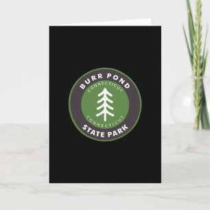 Carte Parc d'État de Burr Pond Connecticut Ct Badge d'ar