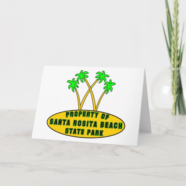 Carte Parc d'état de plage de Père Noël Rosita (Devant)