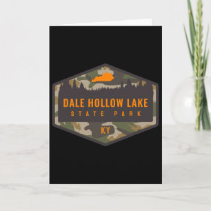 Carte Parc d'État du lac Dale Hollow Kentucky Ky Camoufl