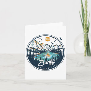 Carte Parc national Banff Randonnée Souvenir