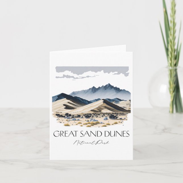 Carte Parc national cool Great Sand Dunes Randonnée Wate (Devant)