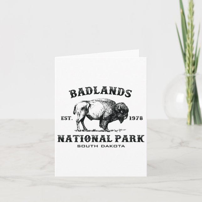 Carte Parc national de Badlands Dakota du Sud (Devant)
