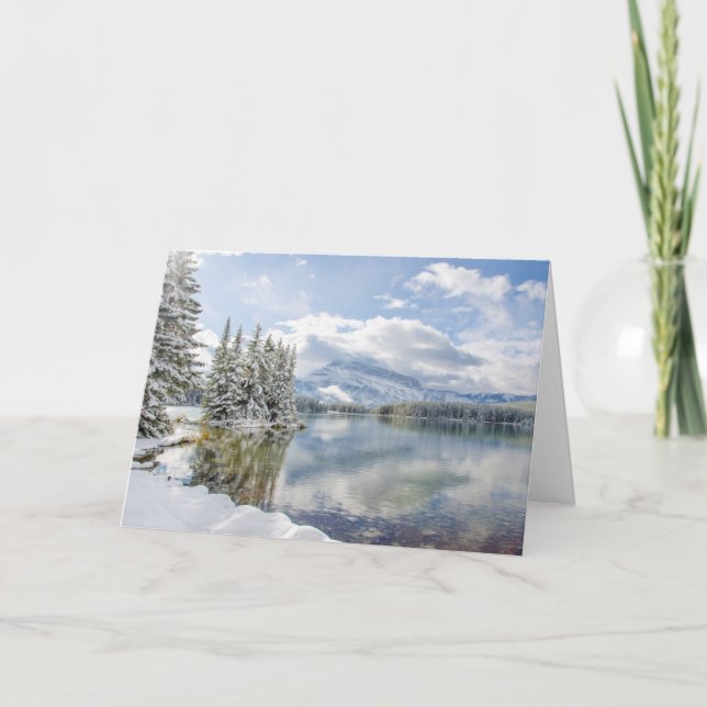 Carte Parc national de Banff en hiver (Devant)