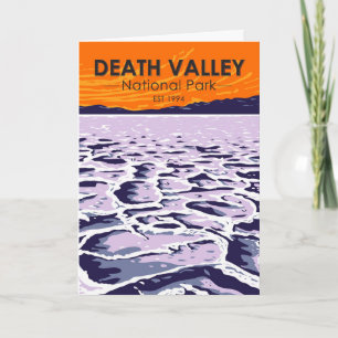 Carte  Parc national de Death Valley Vintage