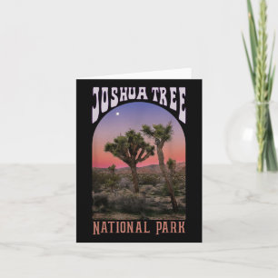 Carte Parc national de Joshua Tree, Californie Vintage