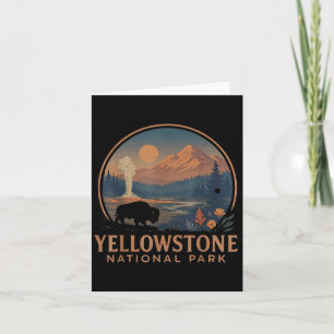 Carte Parc national de Yellowstone États-Unis Bison Rand