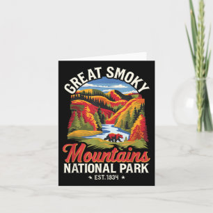 Carte Parc national des Great Smoky Mountains Vintage No