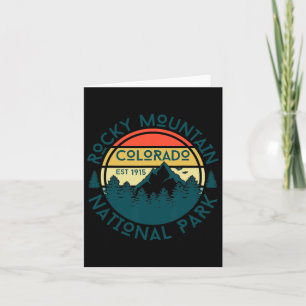 Carte Parc national des Rocheuses Colorado Nature Randon