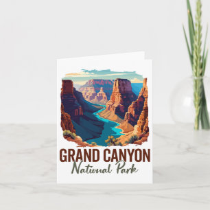 Carte Parc national du Grand Canyon Randonnée Souvenir A