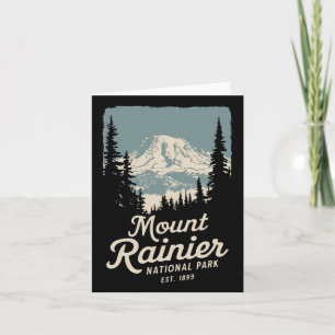 Carte Parc national du Mont Rainier Souvenir Nature Outd