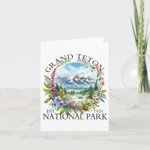Carte Parc National Floral Grand Teton Randonnée Camping