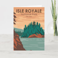 Parc national Isle Royale Michigan Vintage