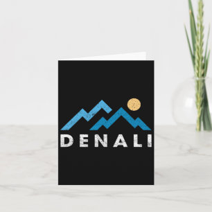 Carte Parc national Retro Denali Montagnes Vintage Hikin