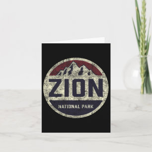 Carte Parc national Retro Zion Utah Mountain Women Men K