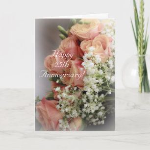 Carte Parce que.... Création Florale pour le 25ème Anniv