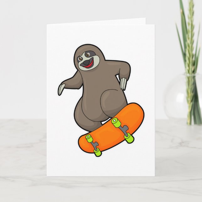 Carte Parcelle en skate avec skateboard (Devant)