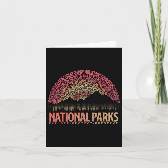 Carte Parcs nationaux des États-Unis Explorez Protéger P (Devant)